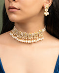Prerna Choker And Shikha Tops Polki Set
