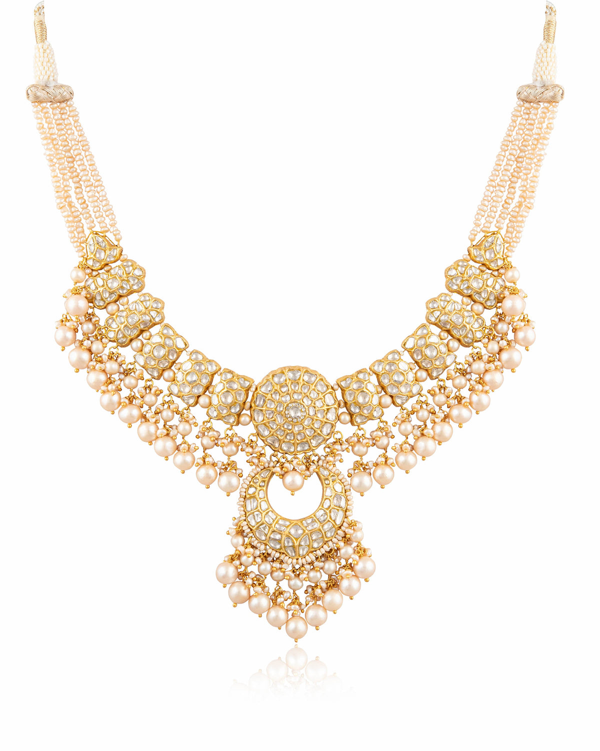 Jyoti Necklace And Amishi Chandbalis Polki Set