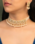 Jasmine Choker And Meerab Tops Polki Set