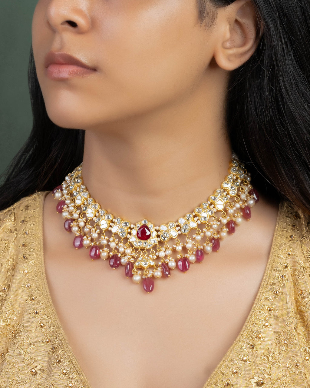 Hailey Polki Necklace