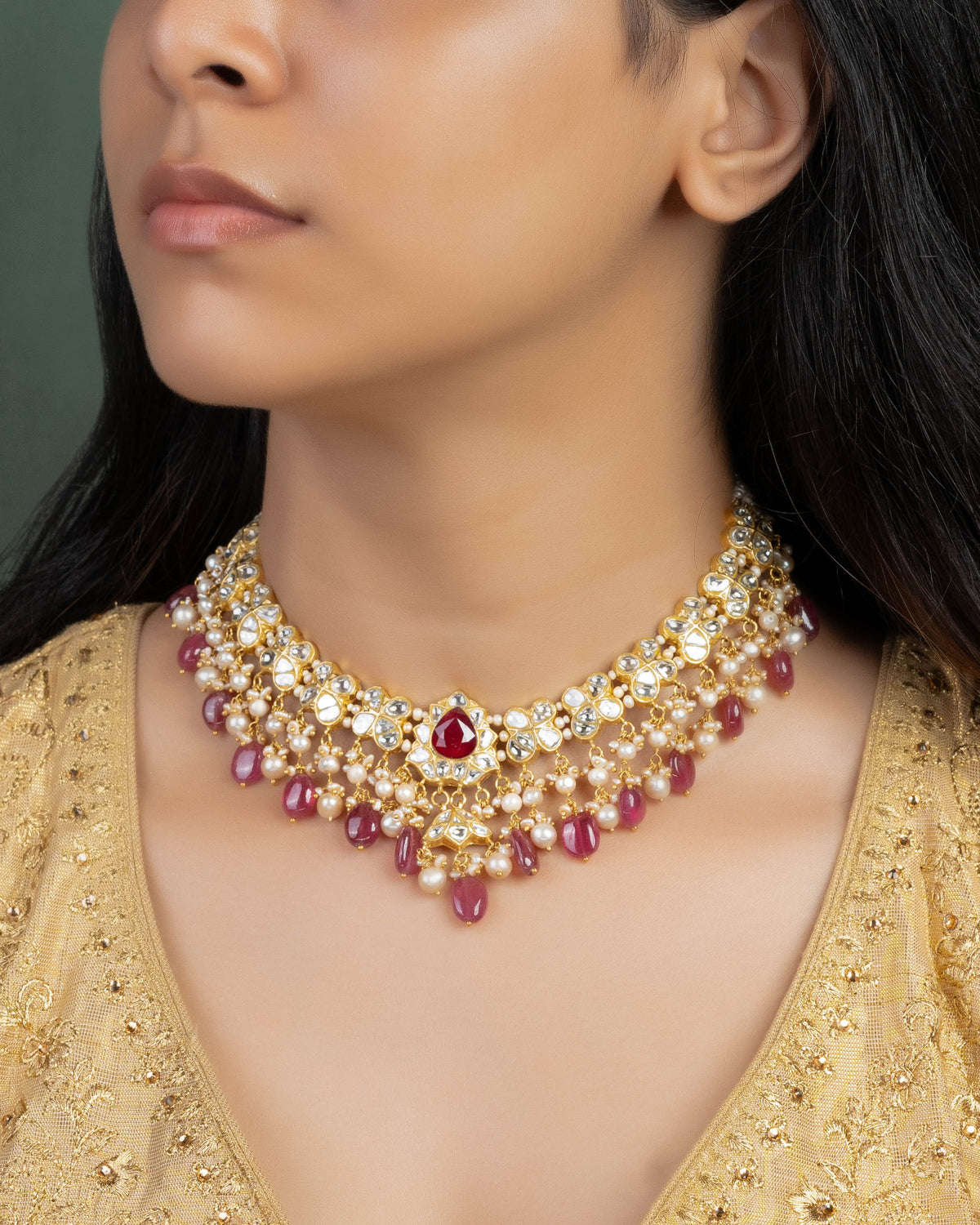 Hailey Polki Necklace