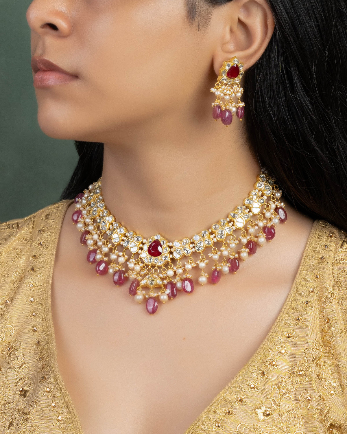 Hailey Polki Necklace