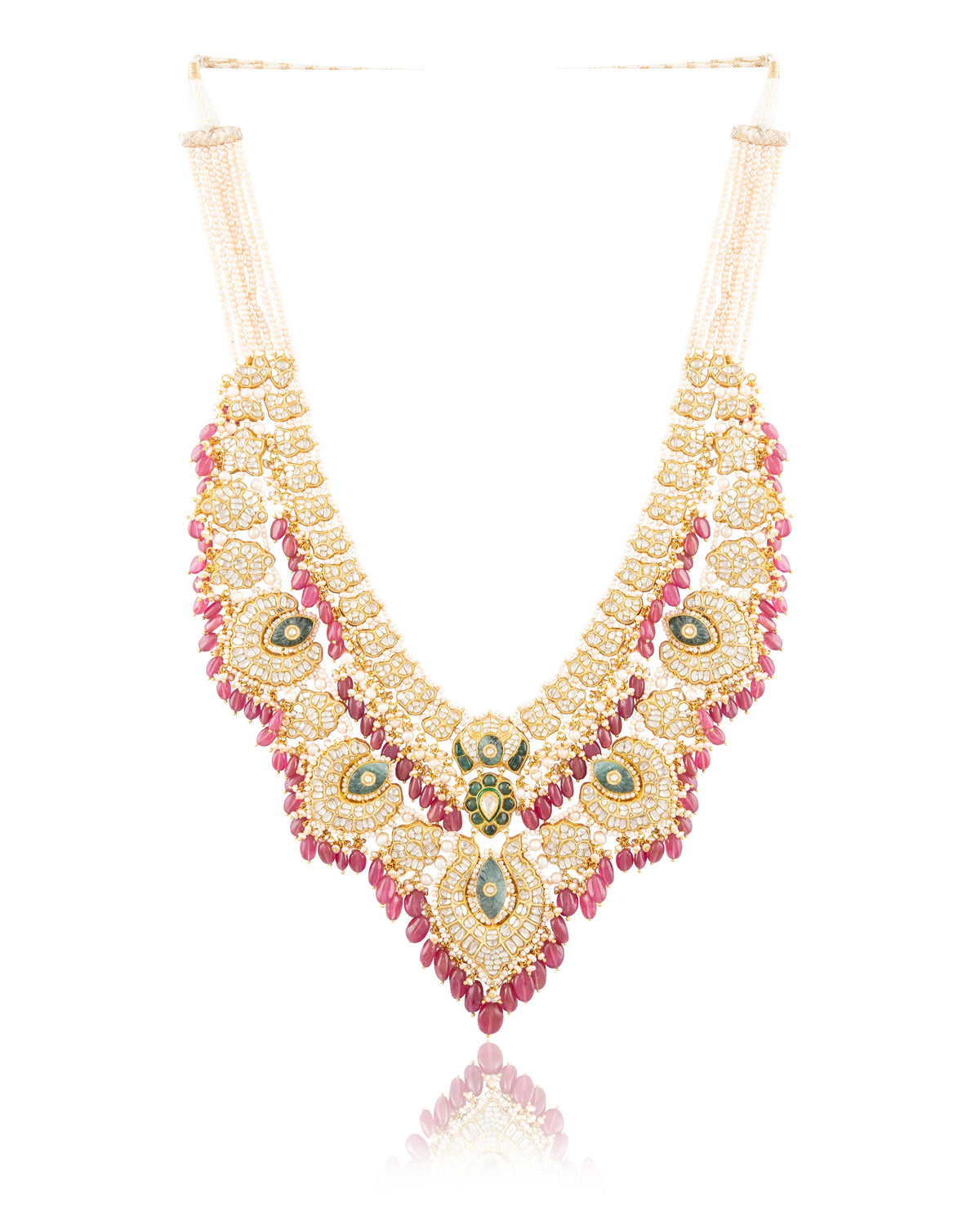 Priyanka Polki Long Necklace