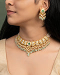 Komal Necklace And Shreya Tops Polki Set
