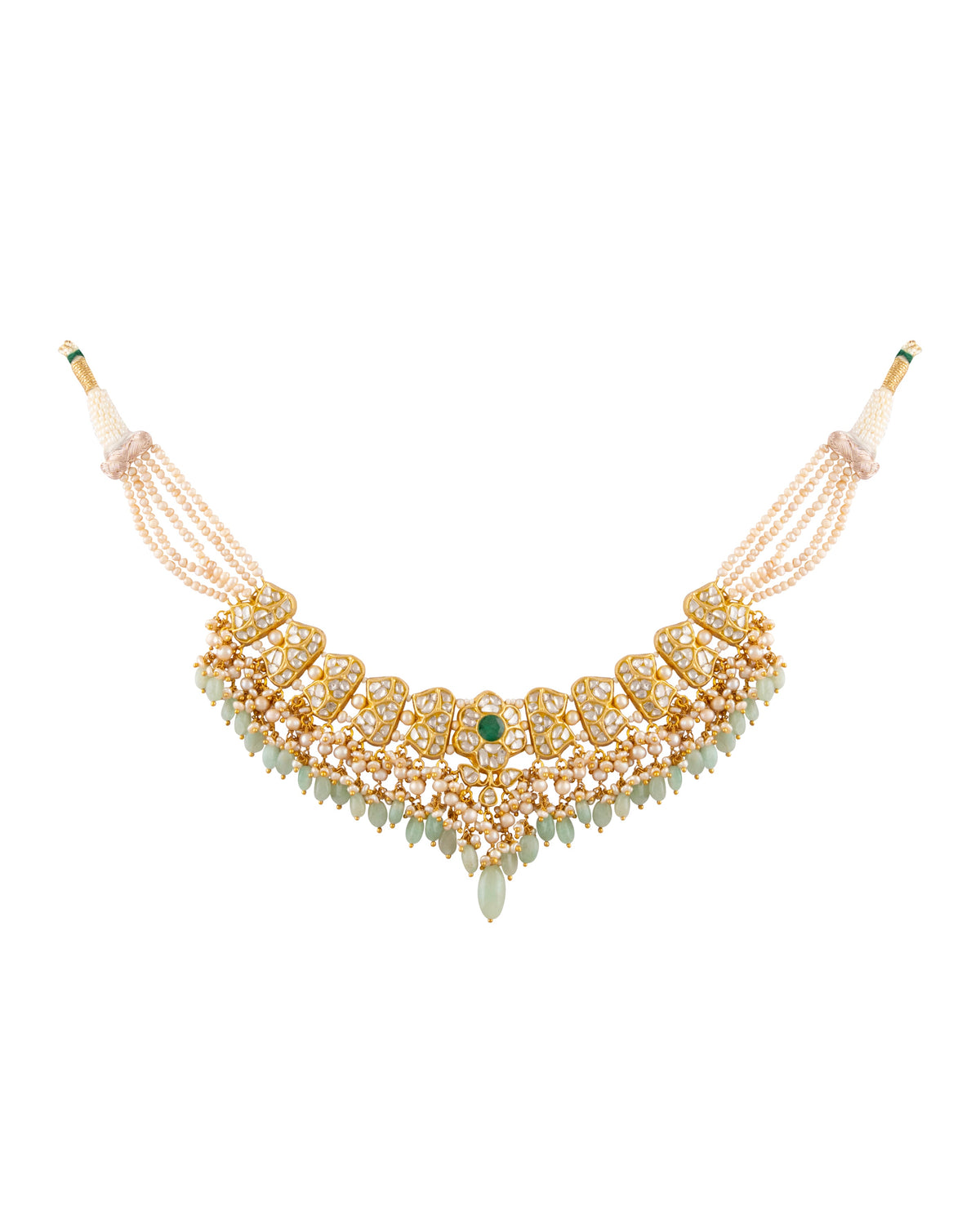 Komal Necklace And Shreya Tops Polki Set