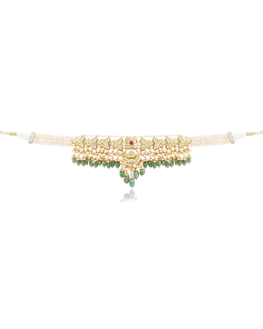 Zarin Choker And Naisha Chandbalis Polki Set