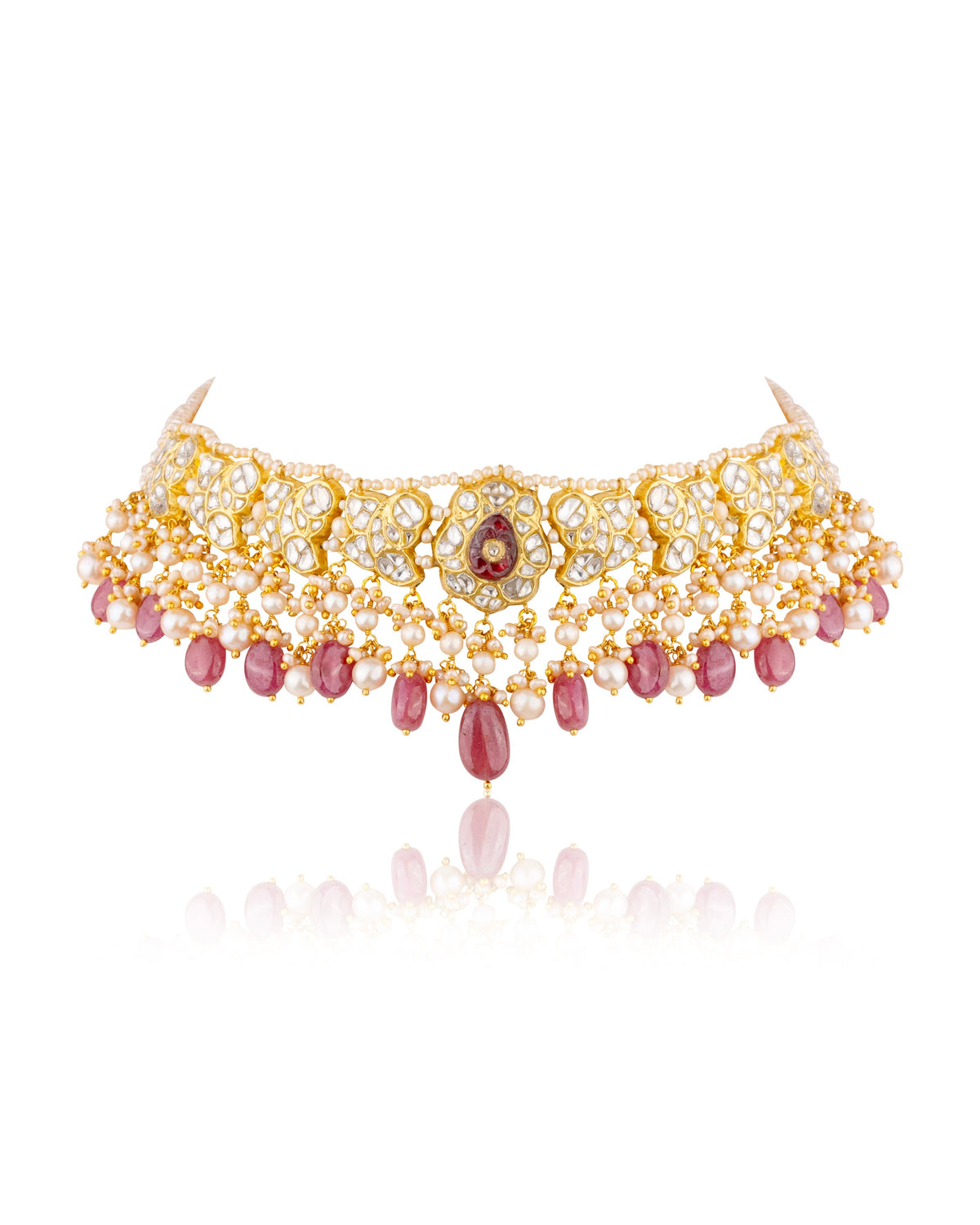 Reena Choker And Aishwarya Tops Polki Set