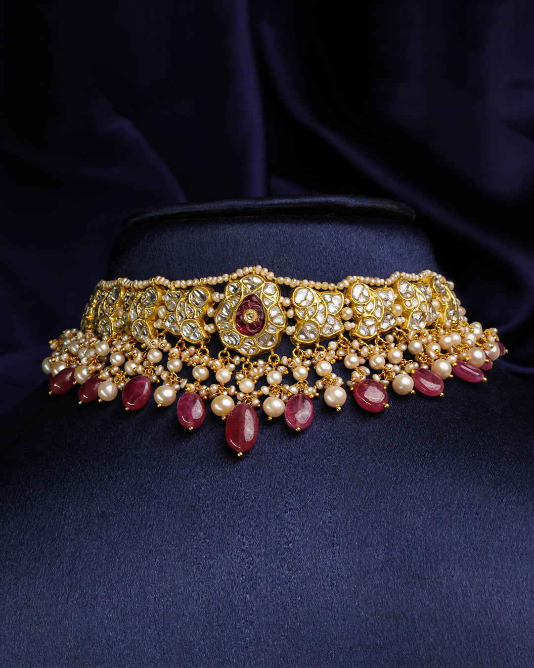 Reena Choker And Aishwarya Tops Polki Set