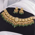 Naitya Necklace And Hanisha Tops Polki Set