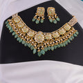 Malvika Necklace And Fenny Tops Polki Set