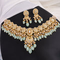 Malisha Necklace And Farjana Chandbalis Polki Set