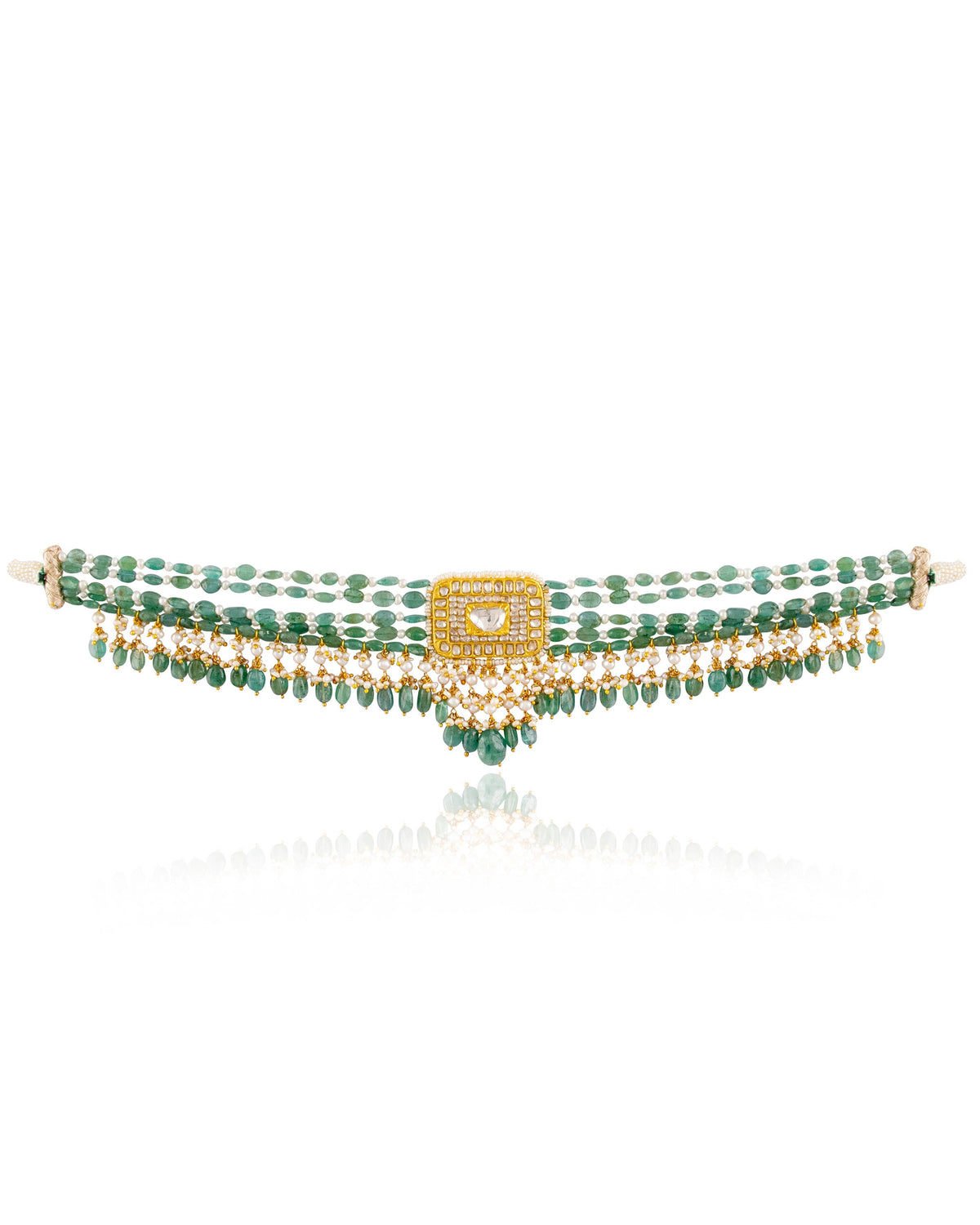 Rivita Polki Bead Choker