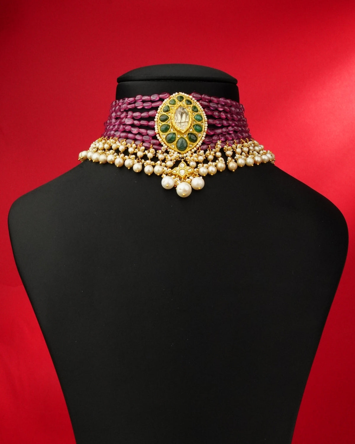 Edith Polki Bead Choker