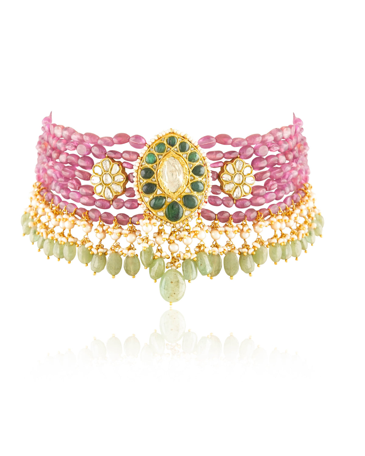 Varsha Polki Bead Choker