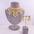 Krisha Necklace And Hema Necklace Polki Set