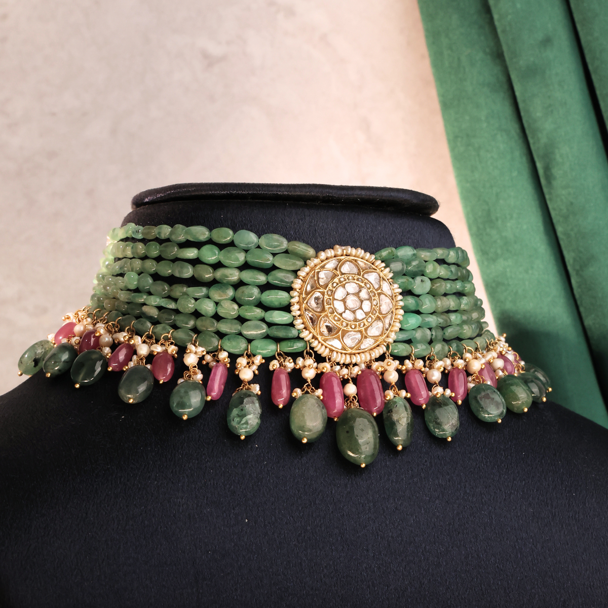Anushka Polki Bead Choker
