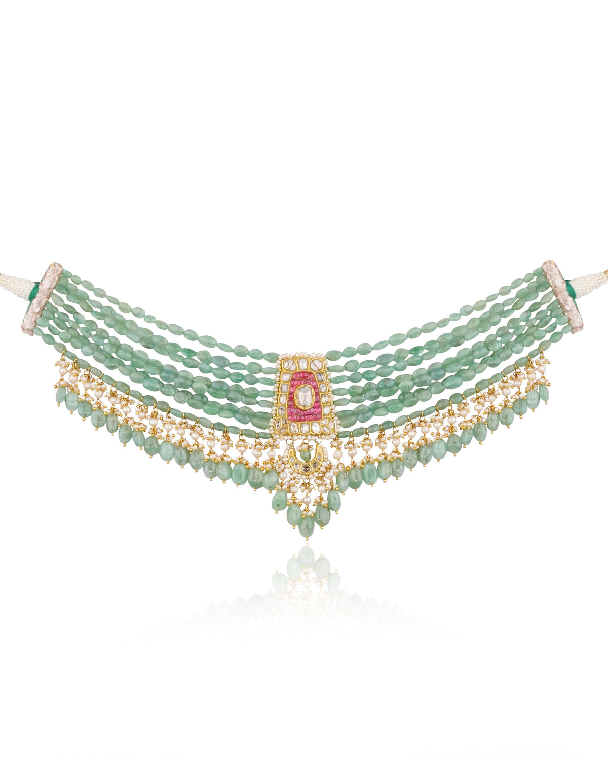 Shonal Polki Bead Choker