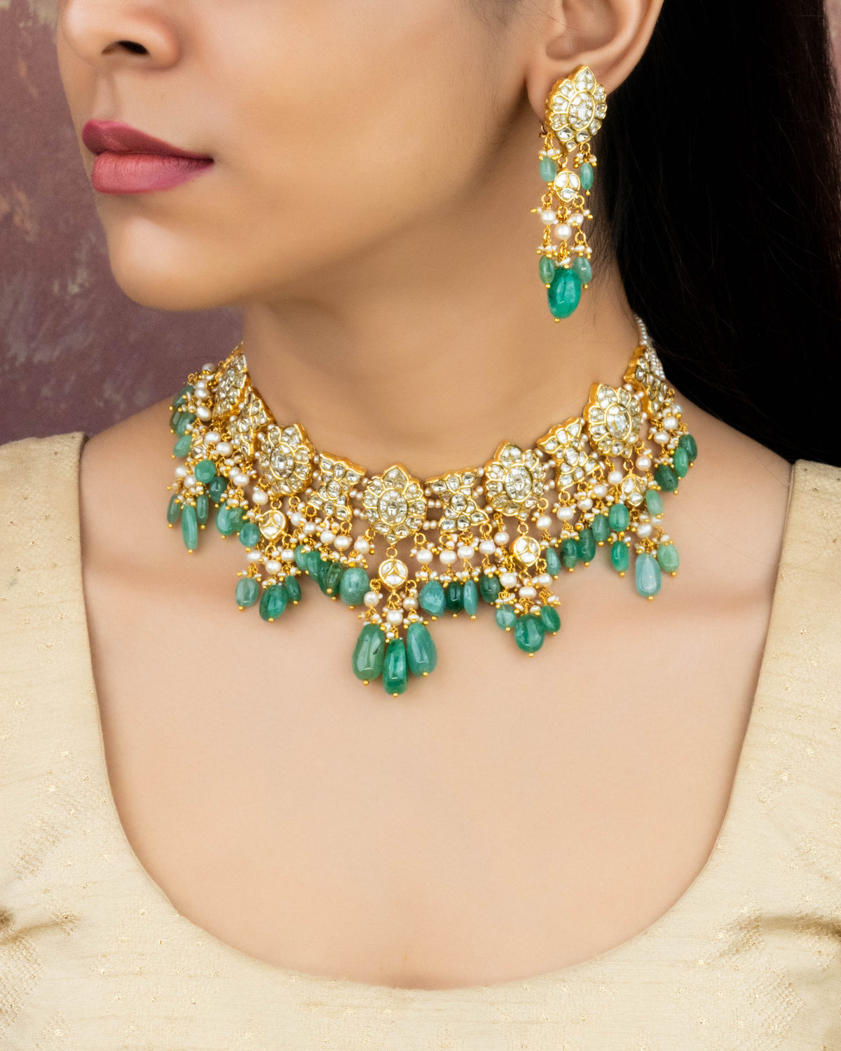 Cloe Polki Necklace