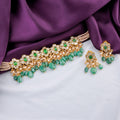 Pariksha Choker And Kaamiya Tops Polki Set