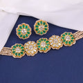 Yamini Choker And Kareena Tops Polki Set