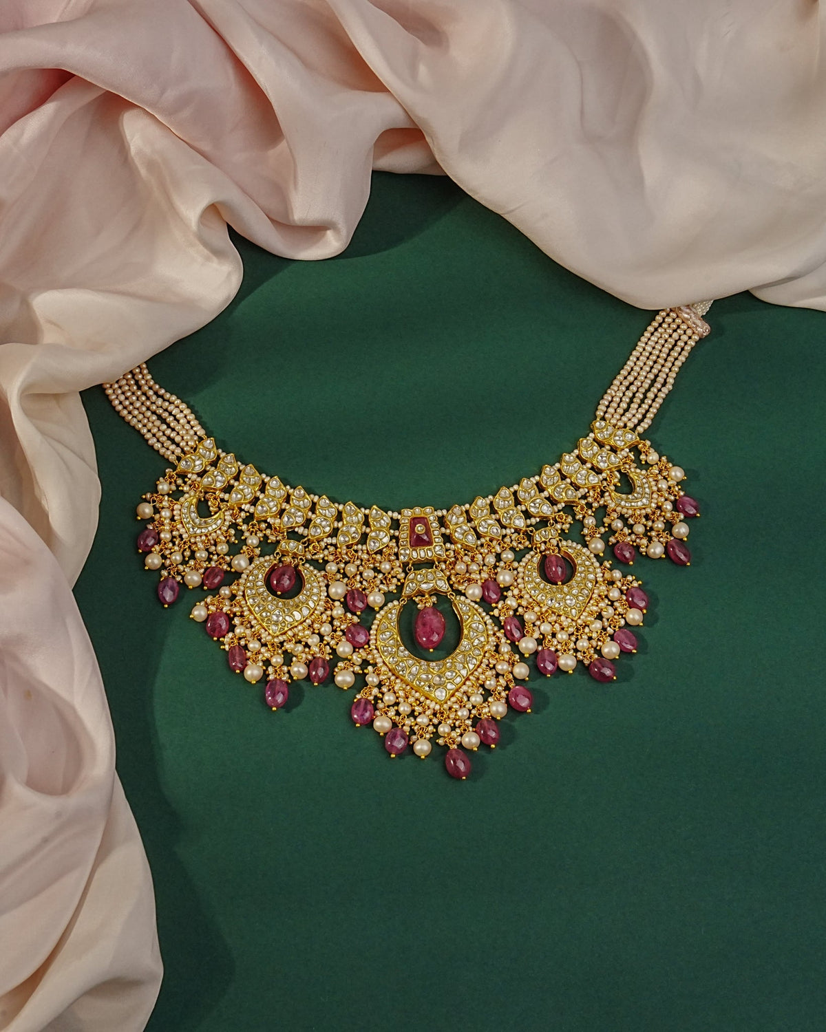 Astraea Necklace And Gia Chandbalis Polki Set