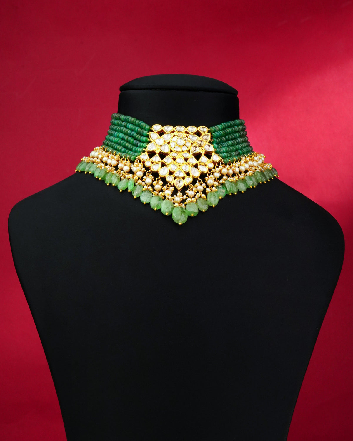 Aarya Polki Bead Choker