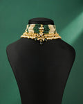 Indrakshi Polki And Diamond Bead Choker