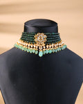 Sikha Polki And Diamond Bead Choker
