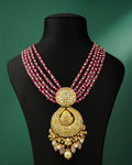 Fiza Polki And Diamond Bead Pendant