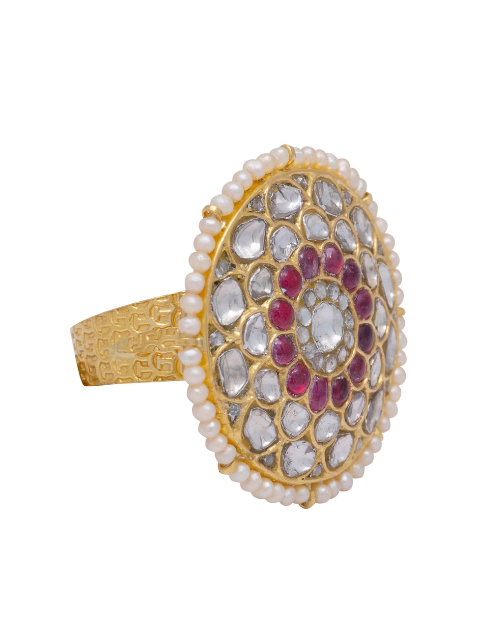 Celestine Polki  Ring