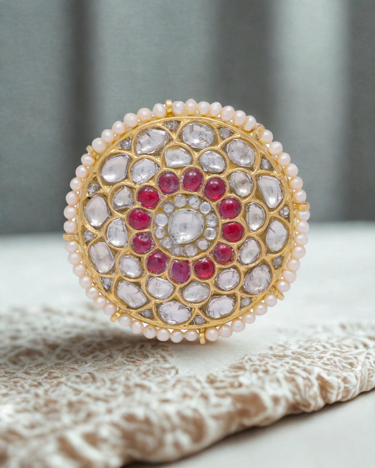 Celestine Polki  Ring