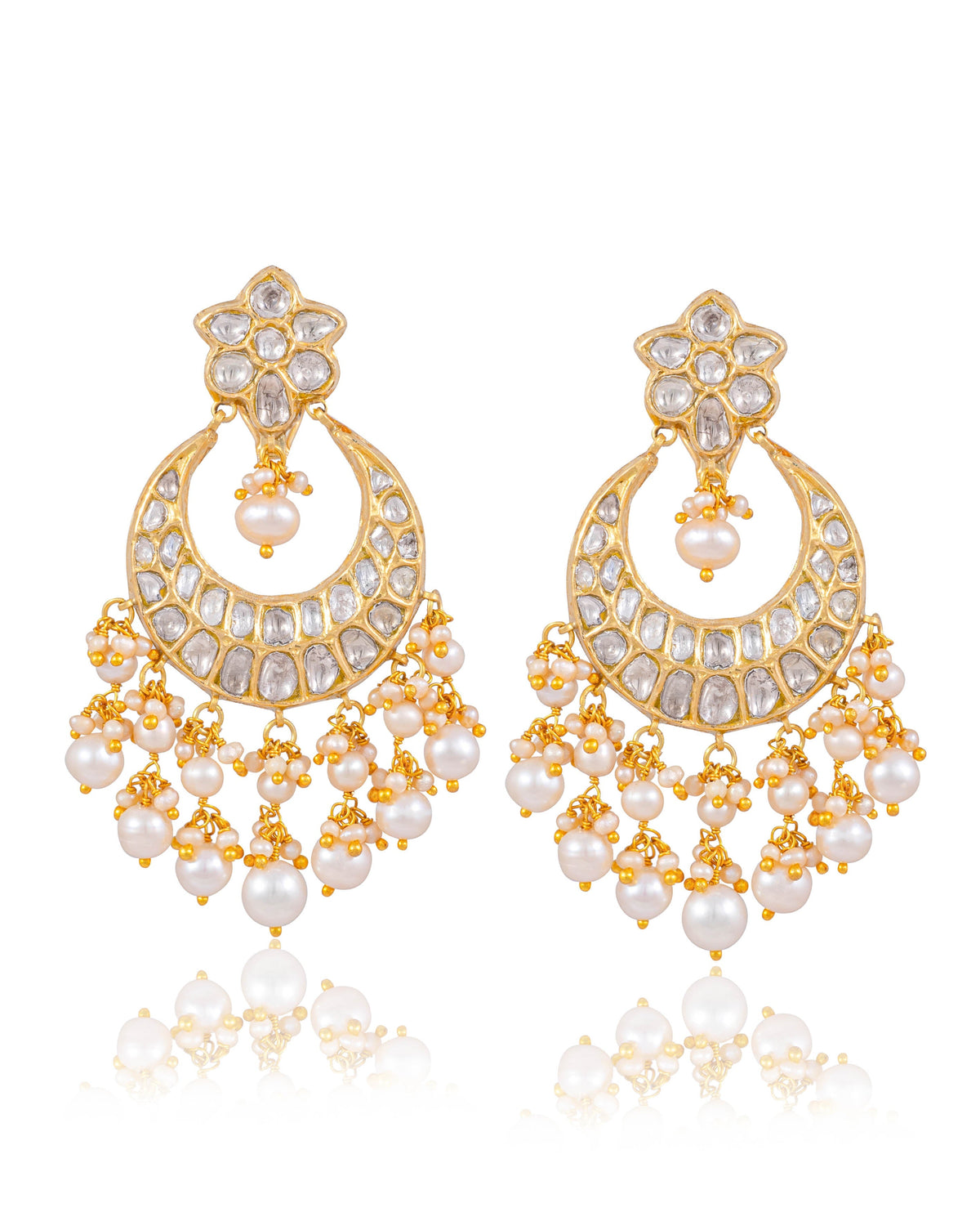 Somiya Long Necklace And Teena Chandbalis Polki Set