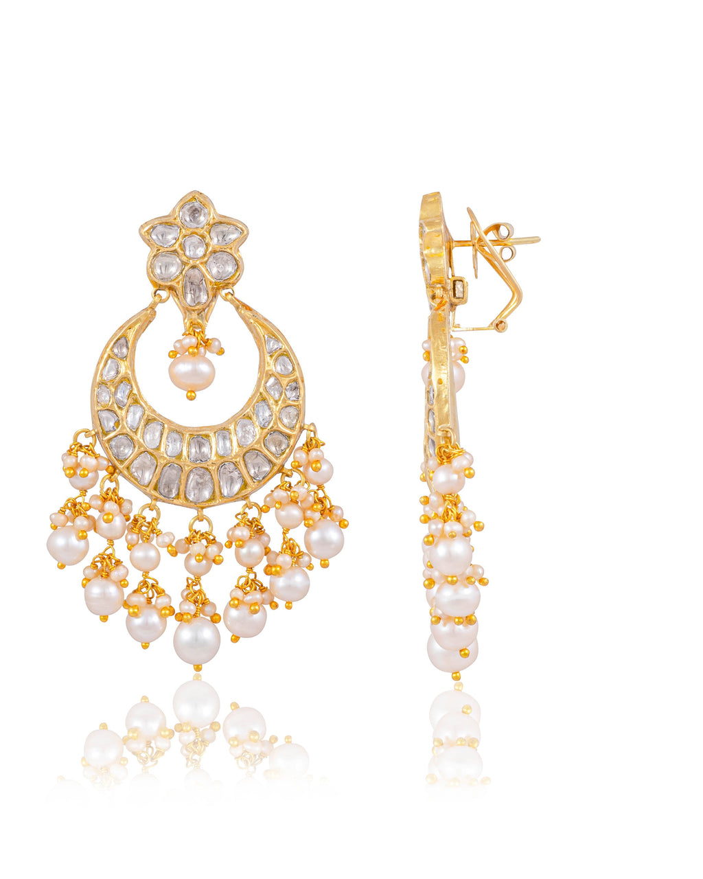 Somiya Long Necklace And Teena Chandbalis Polki Set