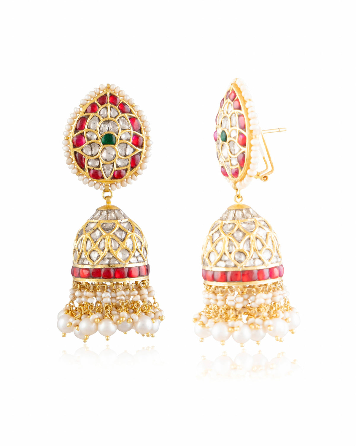 Raghavi Polki Jhumkas