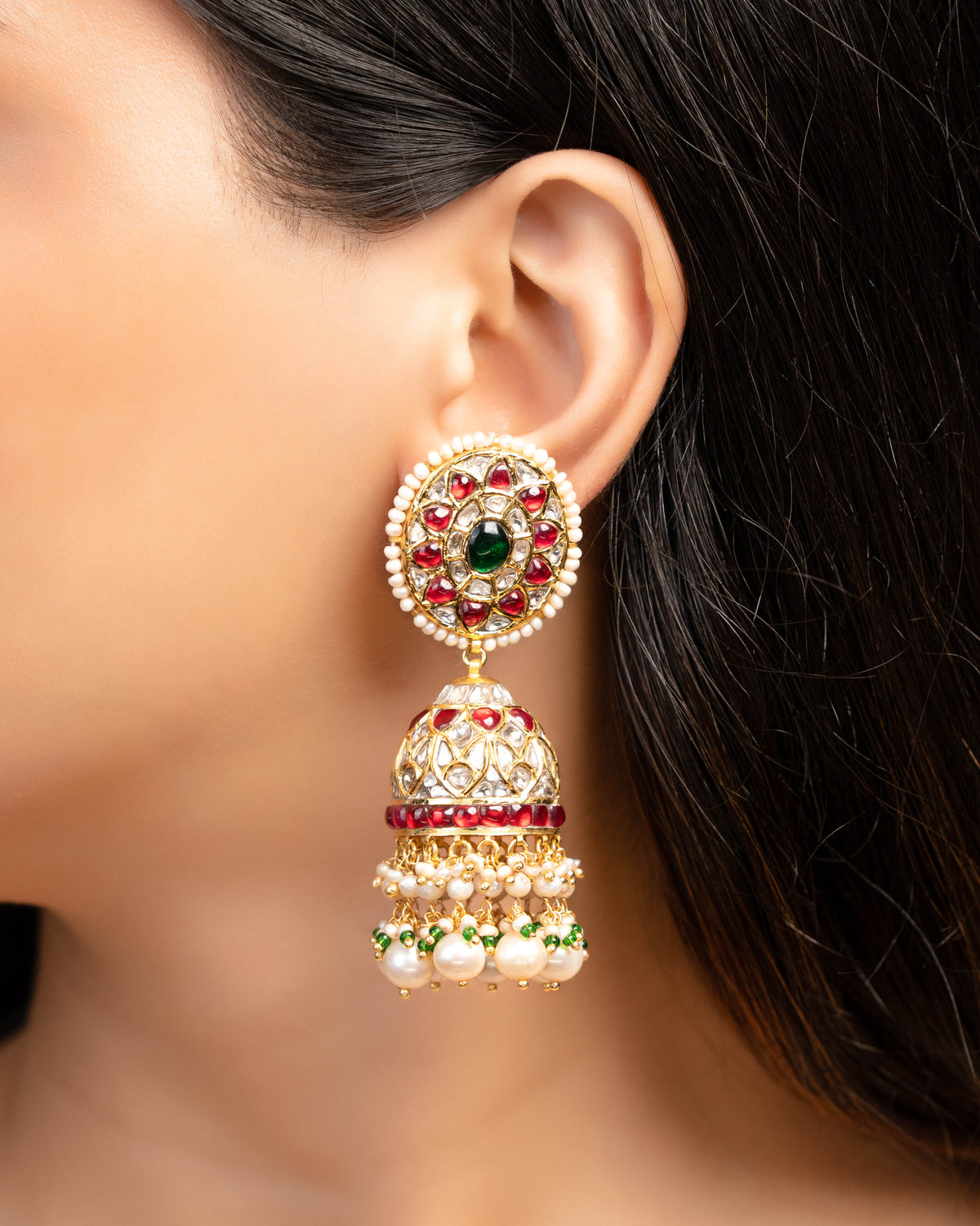 Faiza Polki Jhumkas