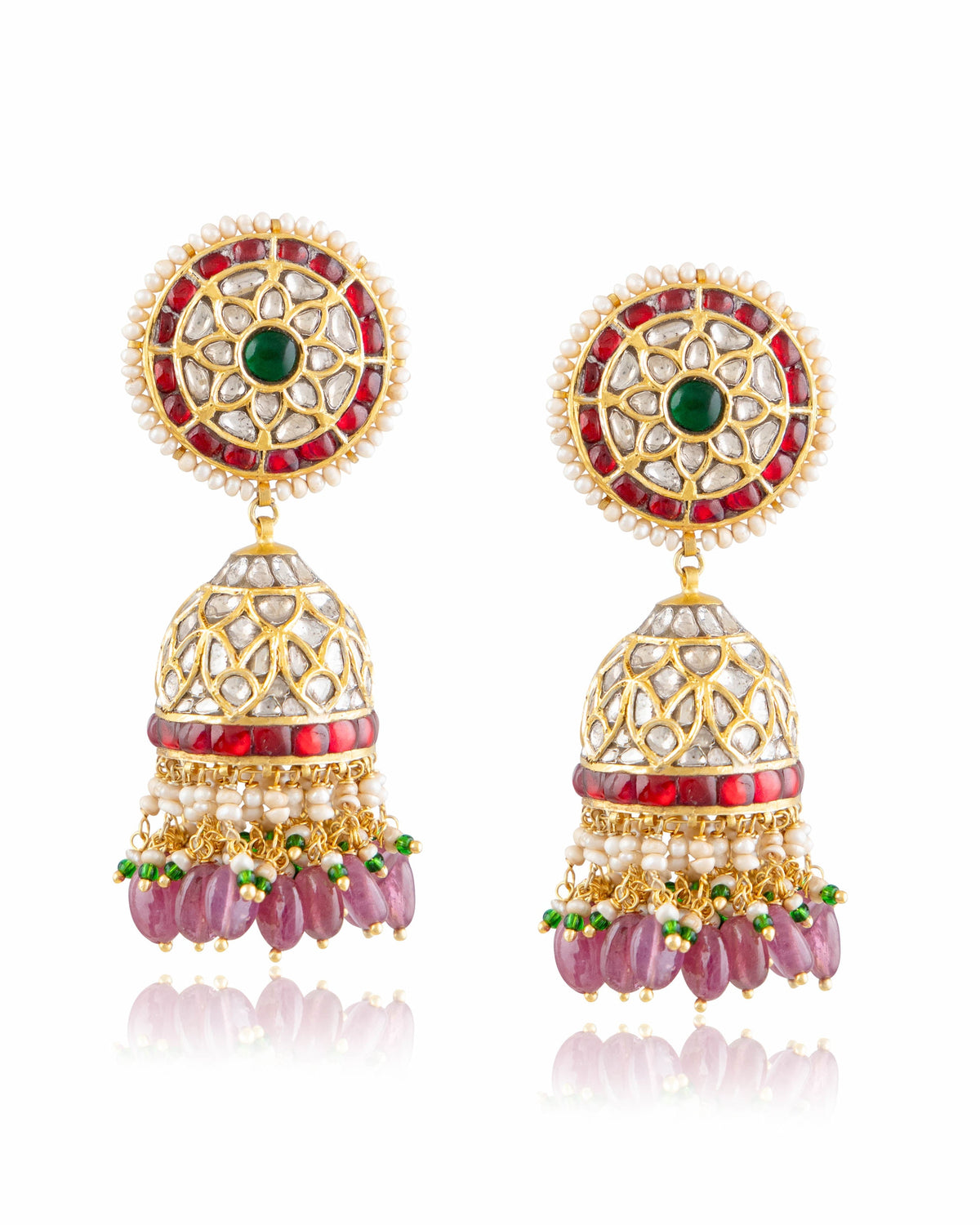 Kareema Polki Jhumkas