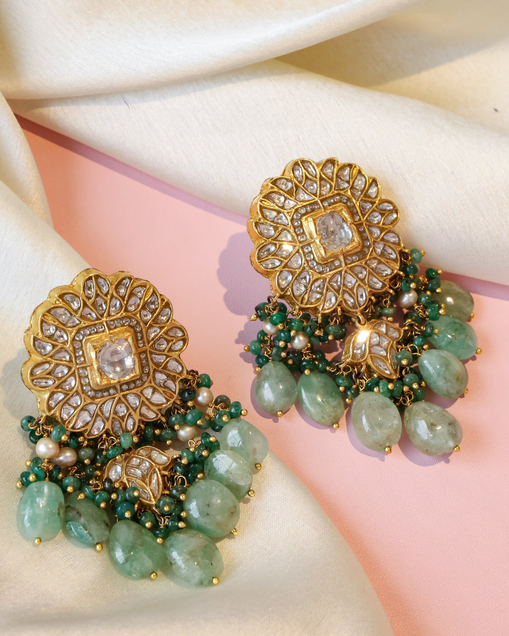 Maithli Polki Long Earrings