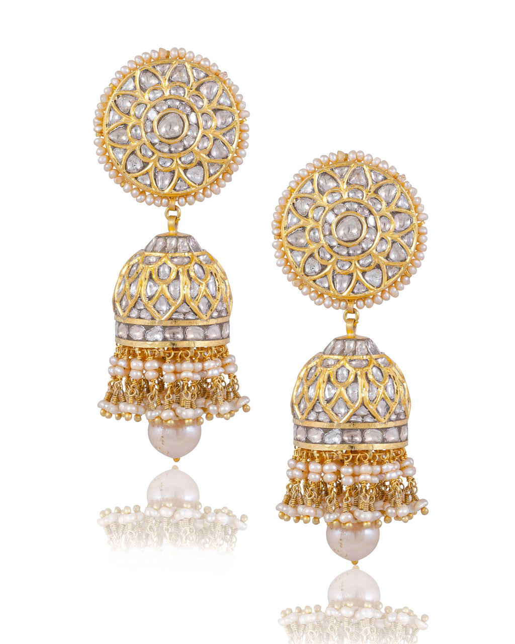 Riana Polki Jhumkas
