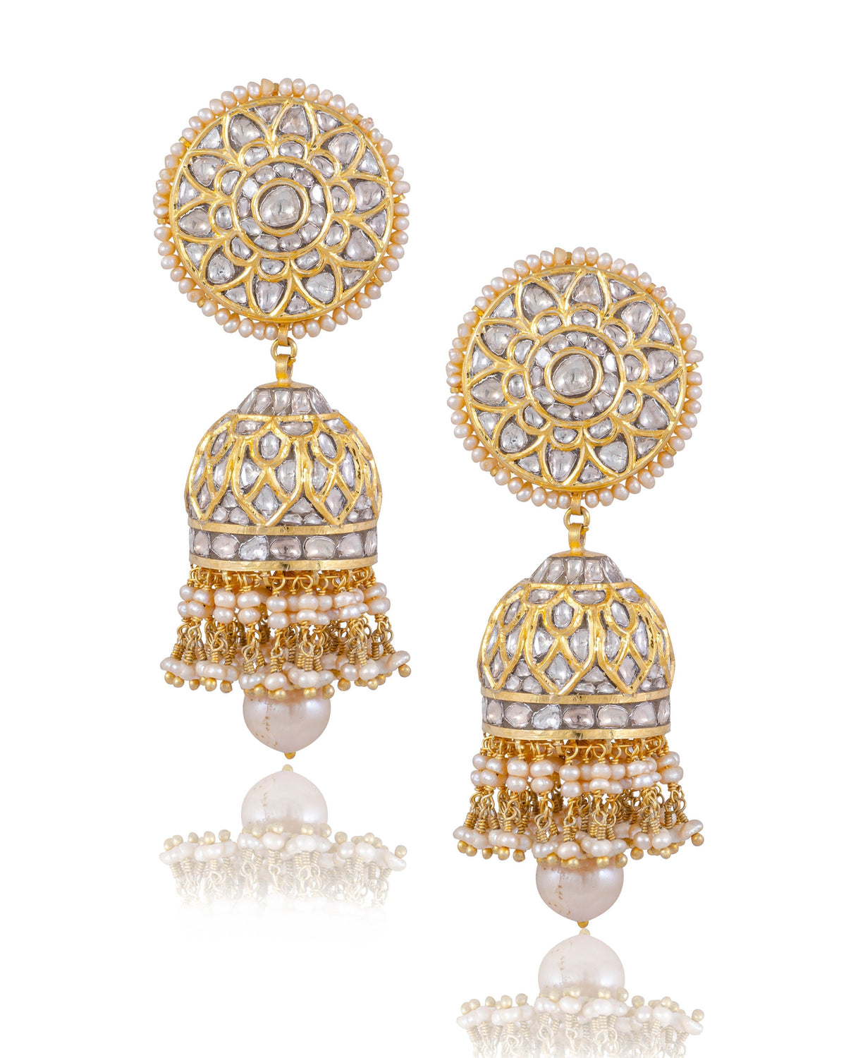 Riana Polki Jhumkas