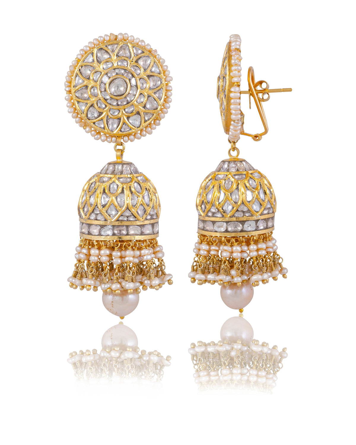 Riana Polki Jhumkas