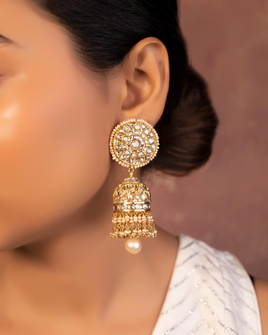Riana Polki Jhumkas
