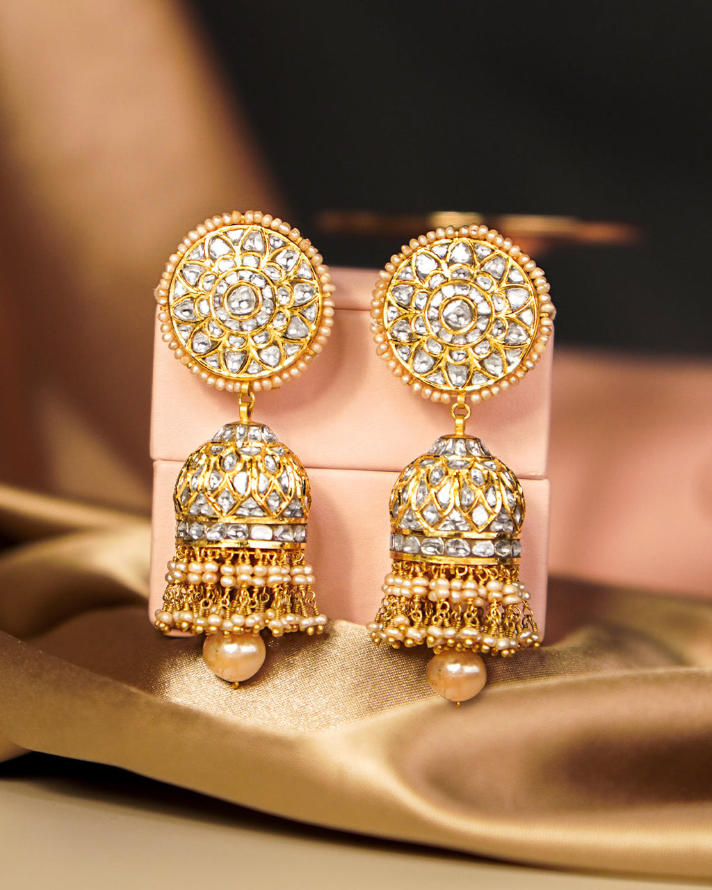 Riana Polki Jhumkas