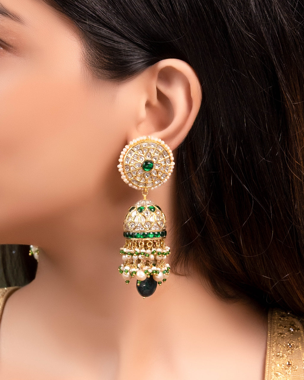 Yashasvi Polki Jhumkas