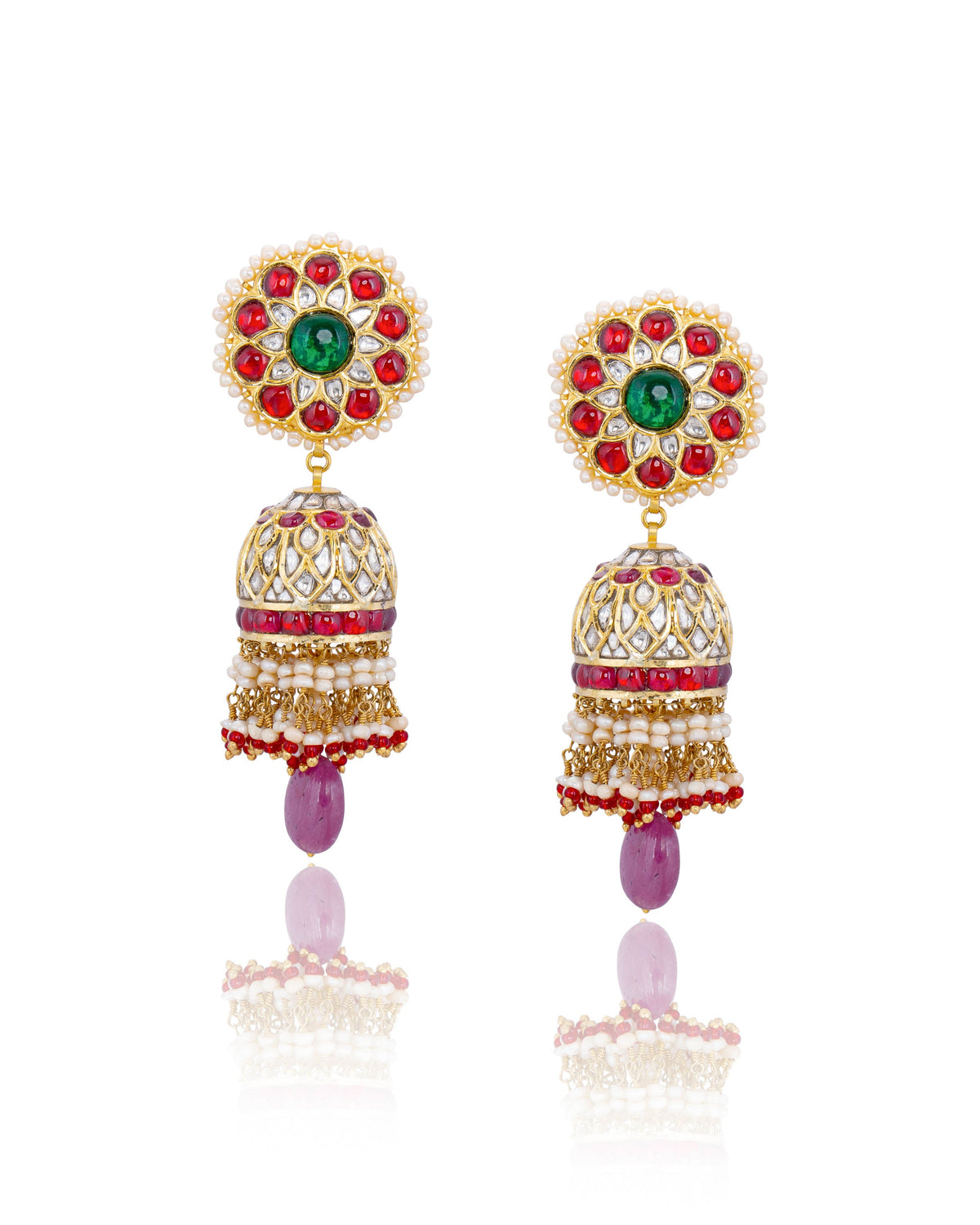 Udita Polki Jhumkas