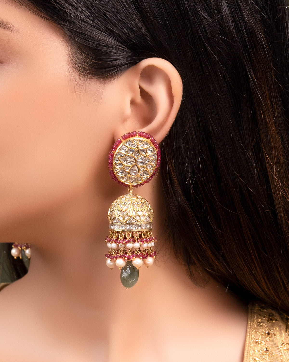 Anamika Polki Jhumkas