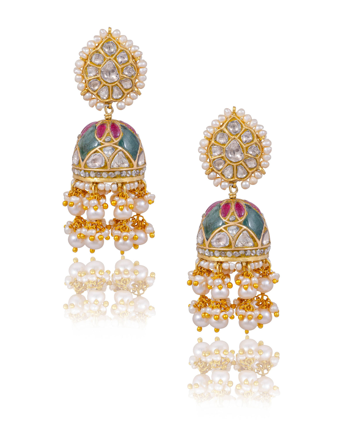 Maitri Polki Jhumkas