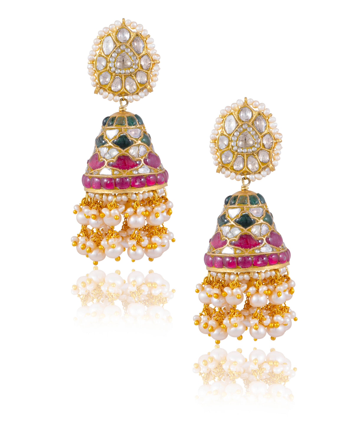 Ruchi Polki Jhumkas