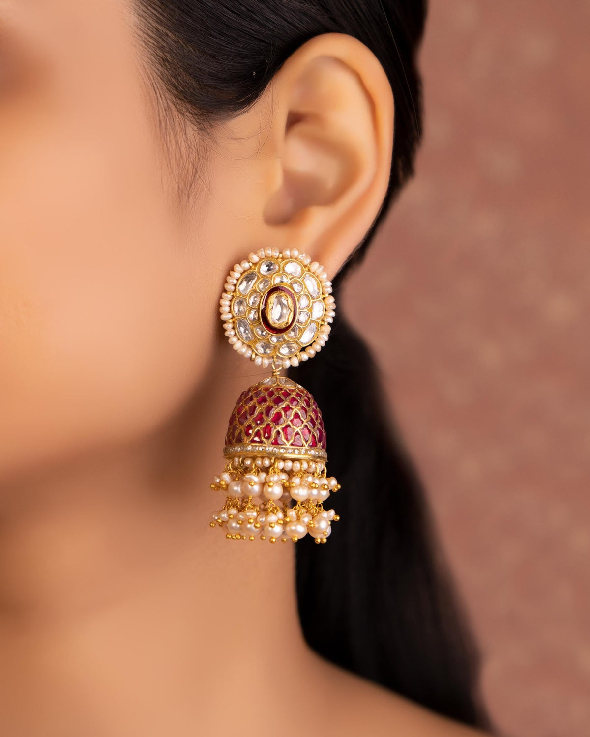 Maniksha Polki Jhumkas