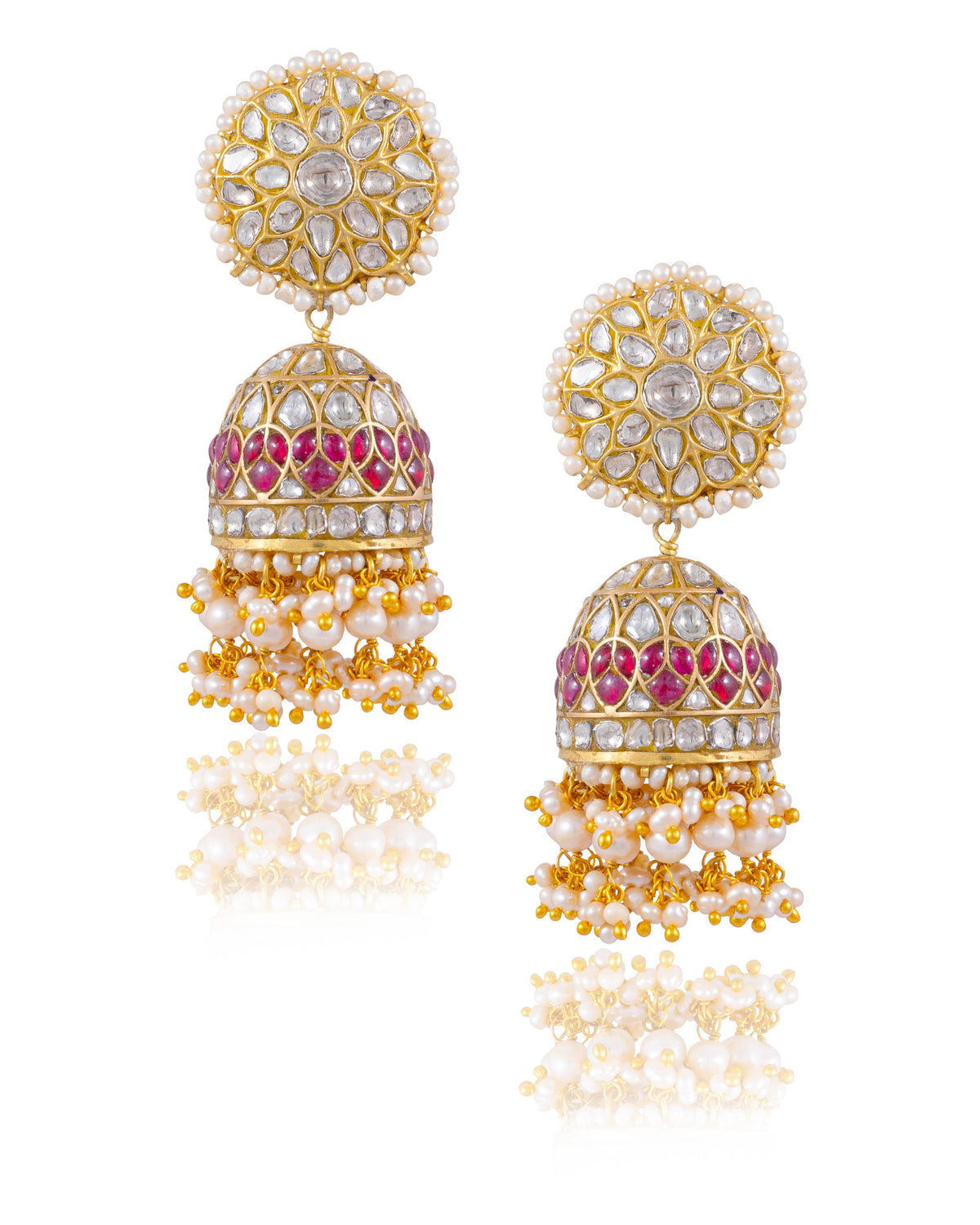 Kekashah Polki Jhumkas