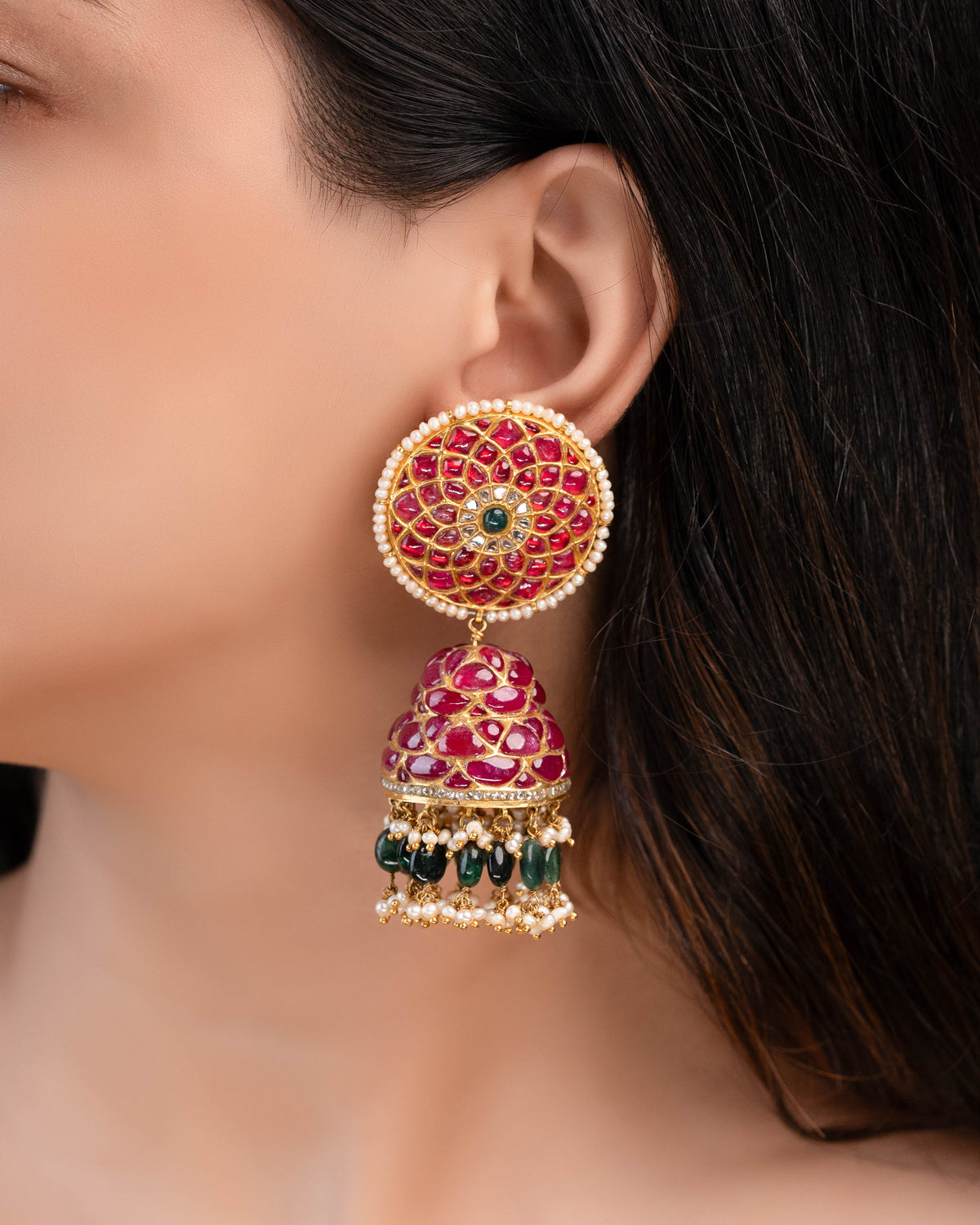 Rushvika Polki Jhumkas
